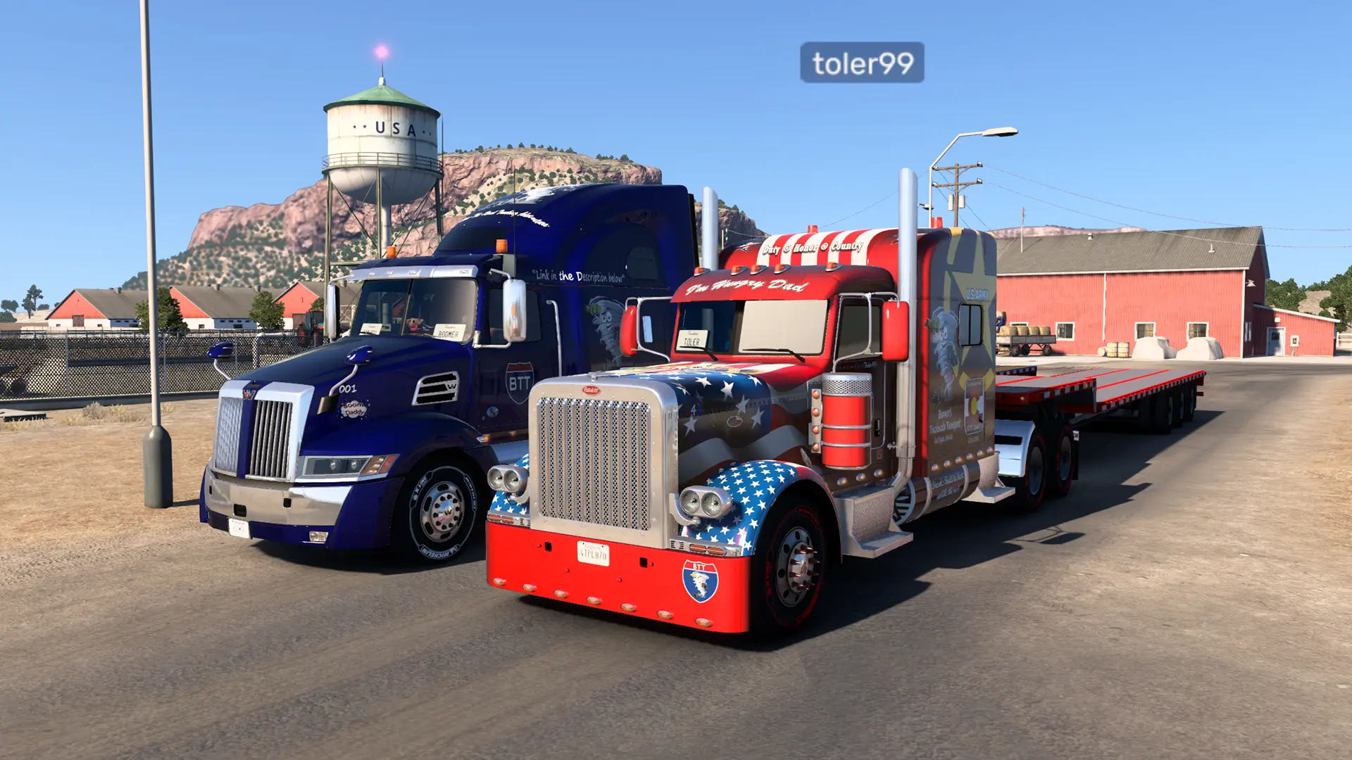 1-On-1 Convoy with Toler99 in American Truck Simulator